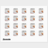 H1N1 Gevaren Ronde Sticker (Vel)