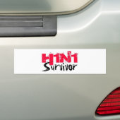 H1N1 Overlevingstank Bumpersticker (Op auto)