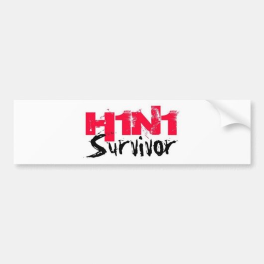 H1N1 Overlevingstank Bumpersticker (Voorkant)