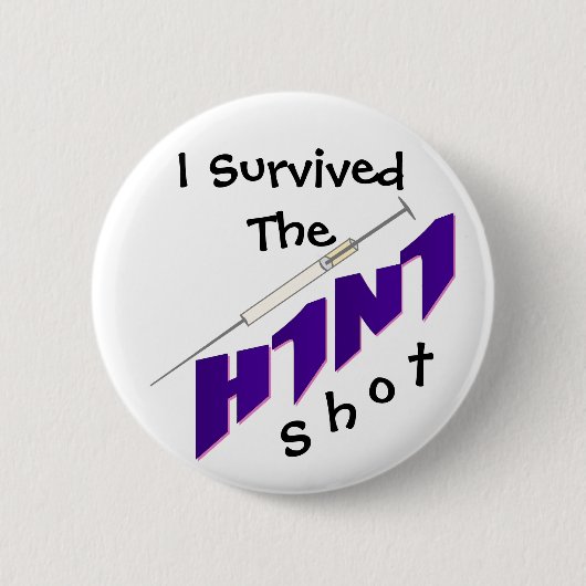H1N1 Vaccine Button Pin (Voorkant)