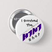 H1N1 Vaccine Button Pin (Voorkant /achterkant)