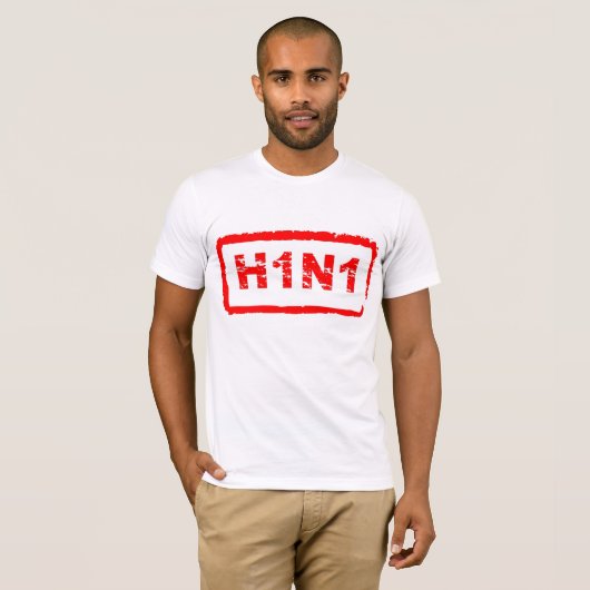 H1N1 Varkensgriepvirus T Shirt (Voorkant volledig)