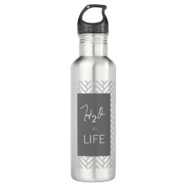 H20 is LIFE... Aluminium 24oz sportfles Waterfles