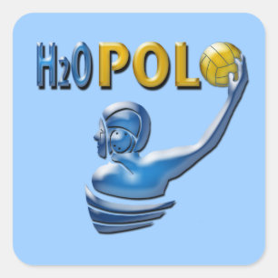 H20 Polo Vierkante Stickers