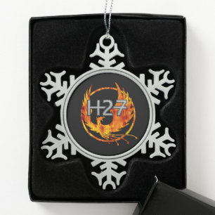 H27 Kerstversiering Tin Sneeuwvlok Ornament