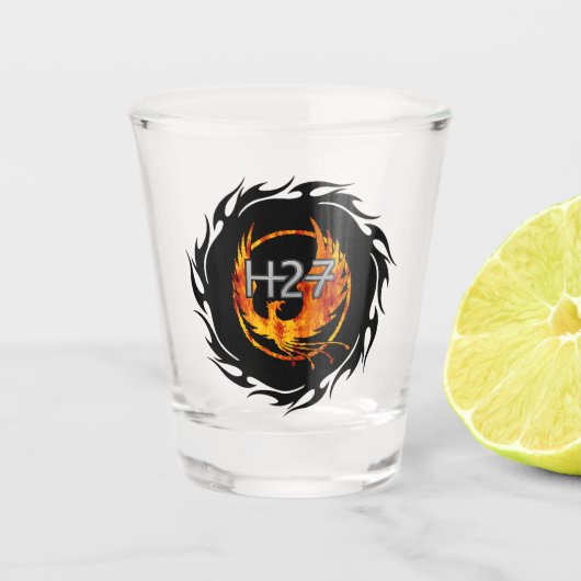 H27 Schuurglas Shot Glas (Voorkant)
