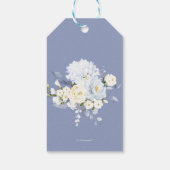 H2 Blau Hortensia Crème Rozen Bruidsdouche Cadeaulabel (Achterkant)