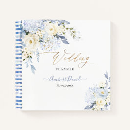 H2 BLAUWE HYDE CREAM ROZEN WEDDING PLANNER NOTITIEBOEK