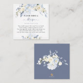 H2 Blue Hydrangea Cream Rozen Recipe Request Informatiekaartje (Voorkant / Achterkant)