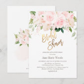 H2 Blush Anthuriums Roos Peonies Vrijgezellenfeest Kaart (Voorkant / Achterkant)