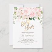 H2 Blush Anthuriums Roos Peonies Vrijgezellenfeest Kaart (Voorkant)