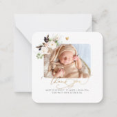 H2 Blush Rozen Dragonfly Shower Hartelijk dank Notitiekaartje (Voorkant)