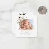 H2 Blush Rozen Dragonfly Shower Hartelijk dank Notitiekaartje (Voorkant / Achterkant in situ)