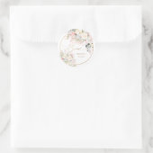 H2 Roos hydrangea Cream Rozen Bridal Brunch Ronde Sticker (Tas)