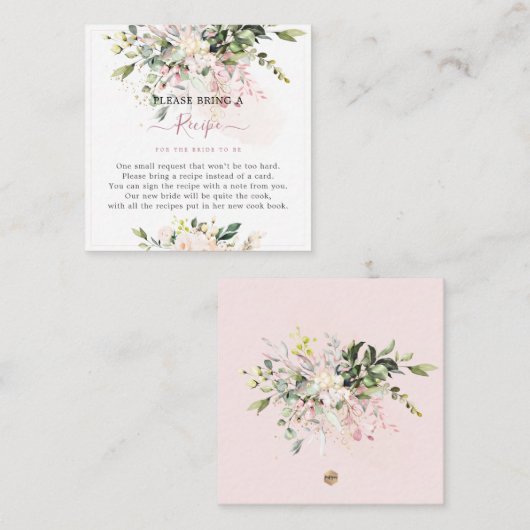 H2 Roze Gum Eucalyptus Recept Verzoek Informatiekaartje (Voorkant / Achterkant)