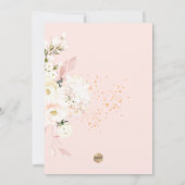 H2 Stof Roze Blush Hydrangea Brunch Bubbels Kaart (Achterkant)