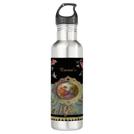 H2Eau (H2O) Rococo Water Bottle Waterfles (Voorkant)