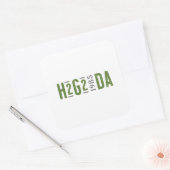 H2G2 Douglas Adams 1985 Vierkante Sticker (Envelop)