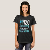 H2O 2 Onderdelen Hart Een Deel Obsessie Zwemmen T-shirt (Voorkant volledig)