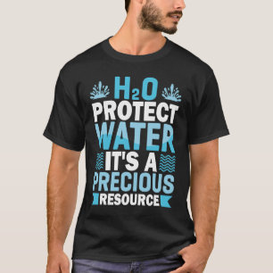 H2O Bescherm water Het is een waardevol middel om T-shirt