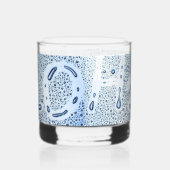 H2O gedrukt gepersonaliseerd rotsglas Whisky Glas (Links)