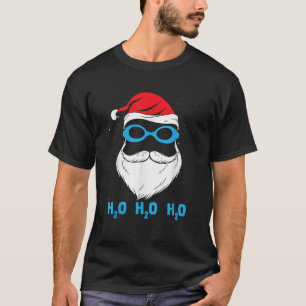 H2o H2o H2o-kerstman die de kerstman zwemt T-shirt