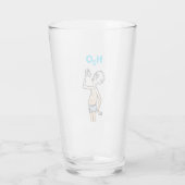 H2O Het dorstige man glas (Achterkant)