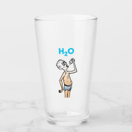 H2O Het dorstige man glas