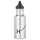 H2O-molecule Waterfles (Links)
