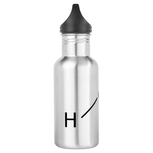 H2O-molecule Waterfles (Links)