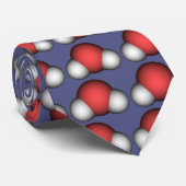 H2O-moleculen Stropdas (Opgerold)