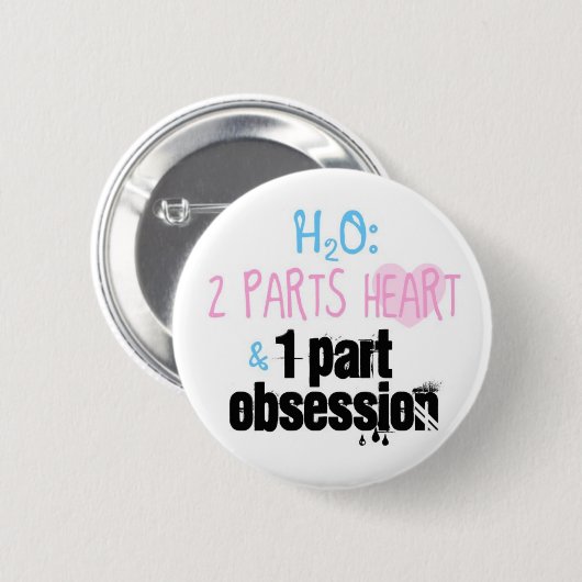 H2O RONDE BUTTON 5,7 CM (Voorkant /achterkant)