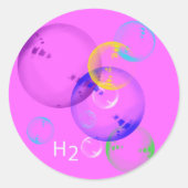 H2O RONDE STICKER (Voorkant)