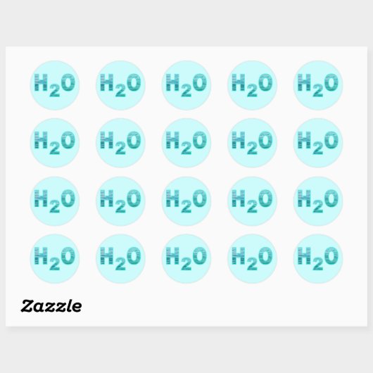 H2O RONDE STICKER (Vel)