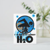 H2O_SWIMMER BRIEFKAART (Staand voorkant)