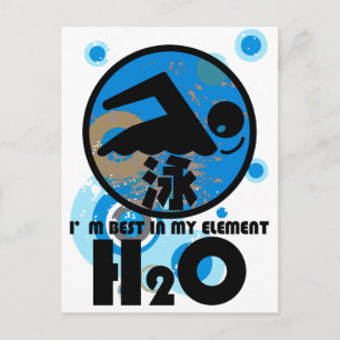 H2O_SWIMMER BRIEFKAART