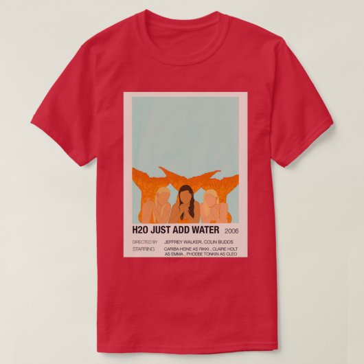 H2O voeg alleen watertrio toe T-shirt (Design voorkant)