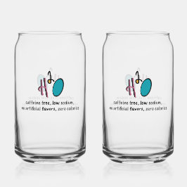 H2O Zero Calories Glass Blikvorm Glas