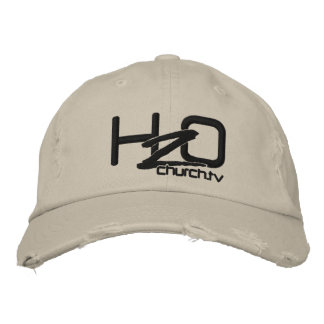 H2OChurch.tv - Distressed Denim geborduurd Pet