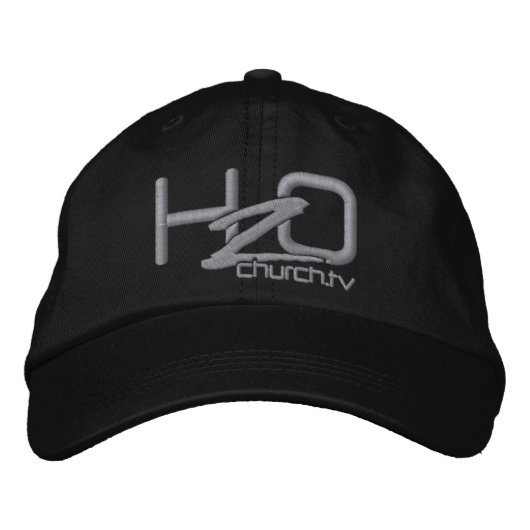 H2OChurch.tv = geborduurd Logo Pet (Voorkant)