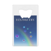 H2Ometrie - Gestructureerd water Creditkaart Flessenopener (Voorkant)