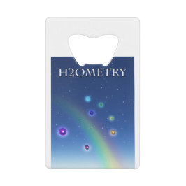 H2Ometrie - Gestructureerd water Creditkaart Flessenopener