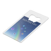 H2Ometrie - Gestructureerd water Creditkaart Flessenopener (Achterkant Gekanteld)