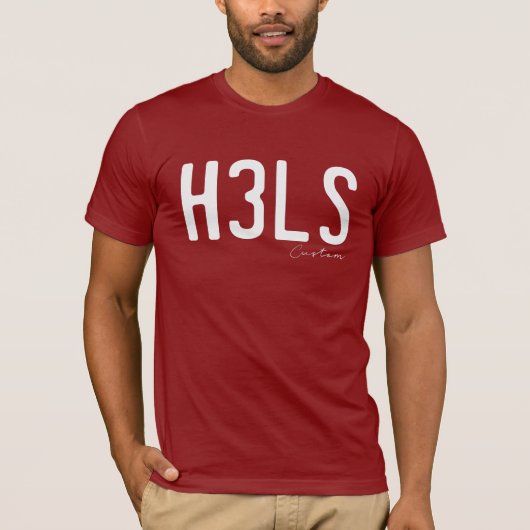 H3LS YEAH Varsity T-shirt (Voorkant)