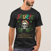 H400 Funny Retro  oom Skunkle Weed Smoker T-shirt (Voorkant)