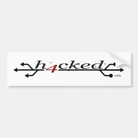 h4cked.com sticker (Voorkant)