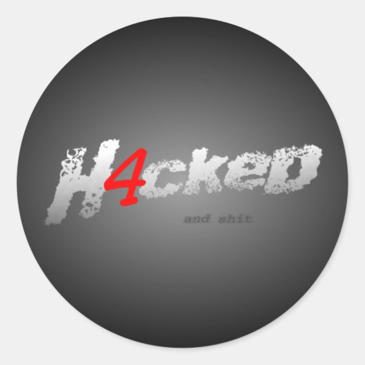H4cked Stickers (Voorkant)