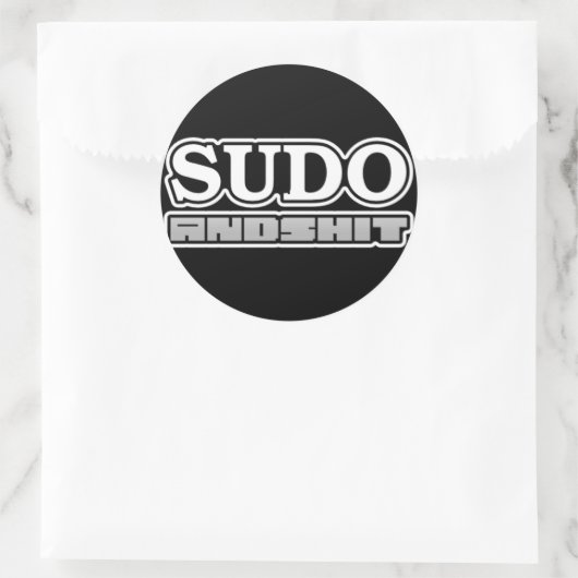 H4cked sudo sticker (Tas)