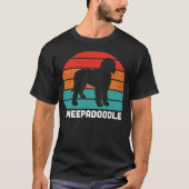 H676 Sheepadoodle Dog Silhouette 1 T-shirt (Voorkant)