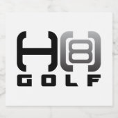 H8 Golf Bierlabels  Bier Etiket (Enkel label)
